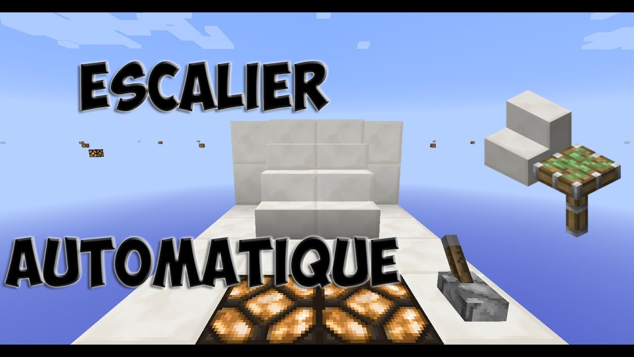 Tuto | Escalier automatique - Minecraft - 1.8 [FR HD] - YouTube