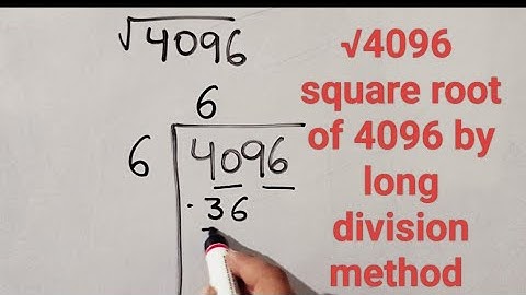 square root of 4096 |square root of 4096 | √4096 | square of 64 |find the square root by long div...