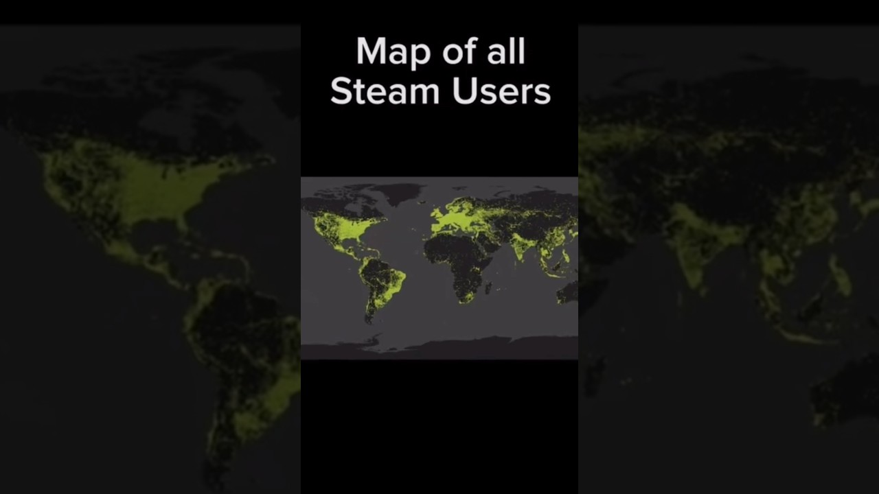 Map Of All Steam Users 2 Shorts Memes YouTube 