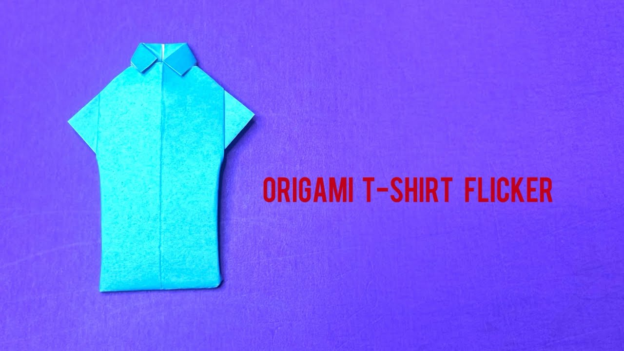 Origami T-Shirt Flicker - YouTube