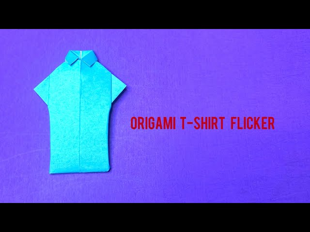 Origami T-Shirt Flicker - YouTube