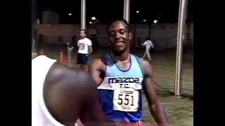 Calvin  Smith  vs.  Lee  Mcrae 100m Calvin's  Victory  at Home Stadium in Tampa, Florida in 1989.