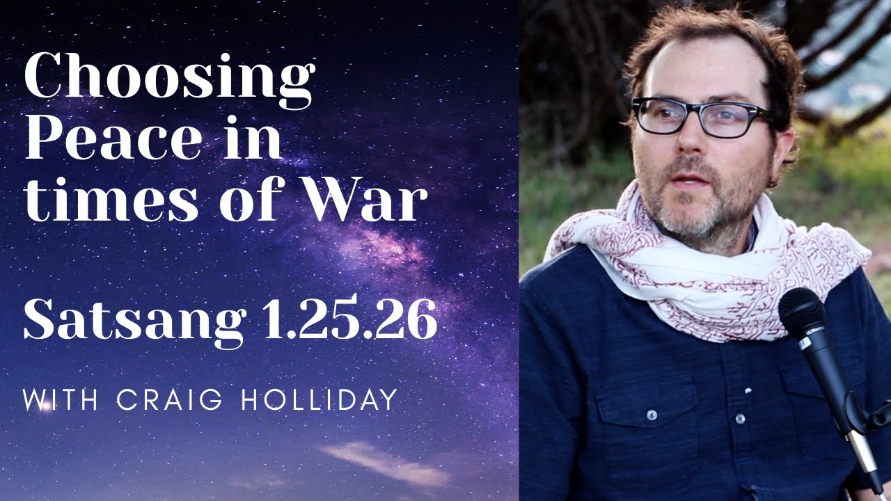 Who among You will choose Peace ? Satsang 1.25.26 