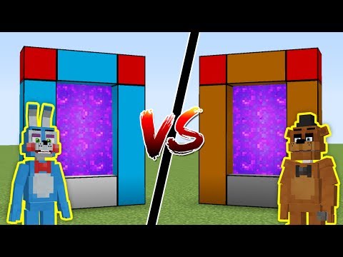 PORTAL DO FREDDY VS PORTAL DO BONNIE - MINECRAFT