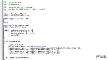 iOS App Dev 106: Multithreading and Performance - 7. GCDSemaphores
