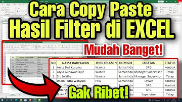 Cara Copy Paste Hasil Filter di EXCEL yang Mudah Banget
