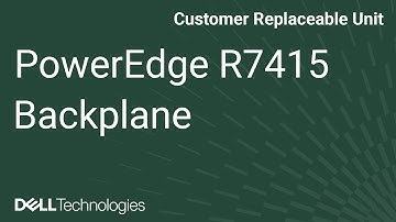 Dell  PowerEdge R7415: Remove/Install x24 Backplane