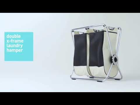 simplehuman double x-frame hamper