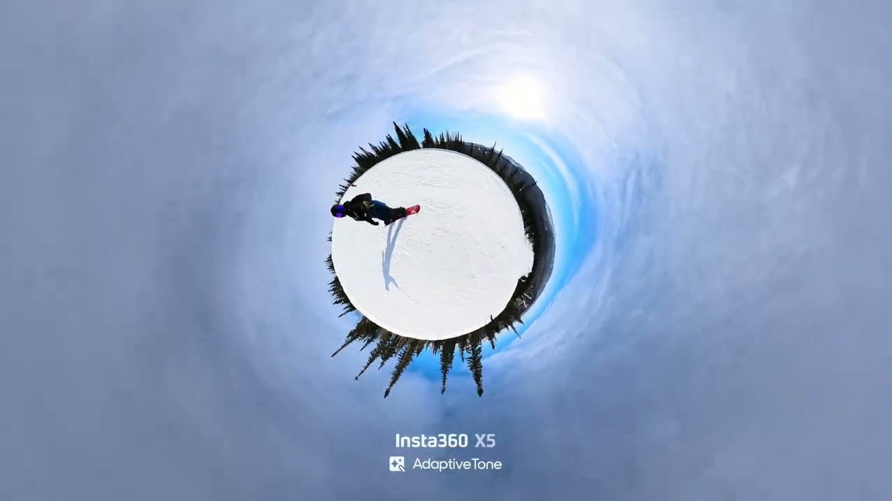 Спуск с основной трассы сектора Е Шерегеш. Снято на insta360 x5