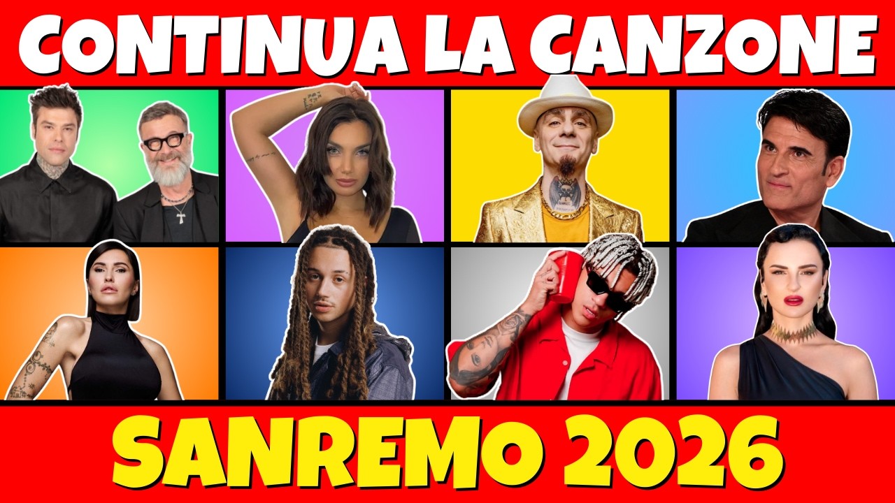 Continua la Canzone SANREMO 2026 🔴🎵 FINISH THE LYRICS 🎵 | SIUM QUIZ ITA ...