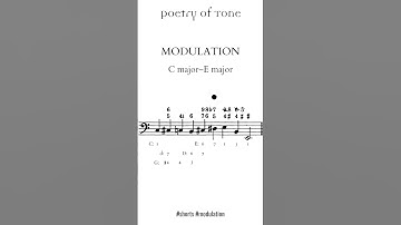 How to modulate to the major mediant: C major to E major #shorts #musictheory #piano #modulation