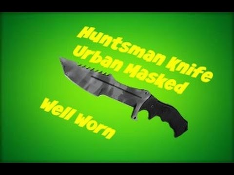 Huntsman Knife Urban Masked Well Worn - CSGO counter strike global offensive download