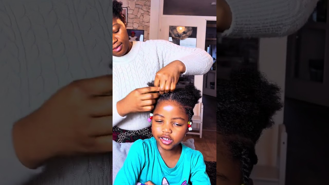 New hairstyle on my princess, Kaira 😍