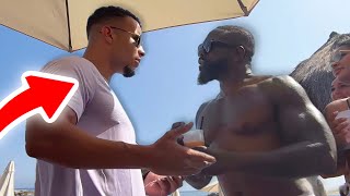 Hstikkytokky Confronts Angry Hater In Marbella..