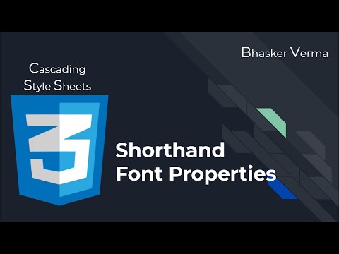 CSS Tutorial for beginners in Hindi #34| Font Properties Shorthand