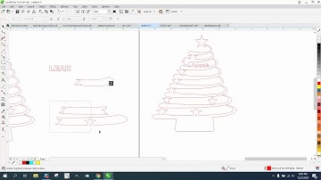 Corel Draw Tips & Tricks Christmas Tree with stars Part 4 Text to path