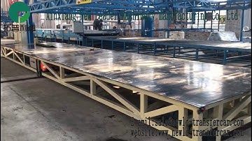 Material Transfer Cart On Rail - Heavy Duty Material Handling Trolley