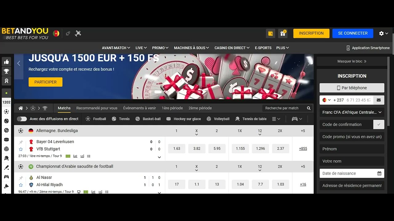 Betandyou registration in Europe with the new promo code in 2024 online