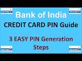 Bank of India Credit Card PIN Generation Made Easy: A Step-by-Step Guide for Customer #SummerOfGoals