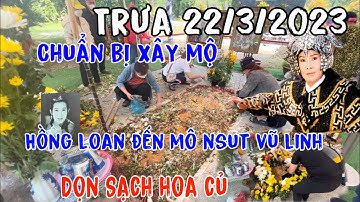 Cận Cảnh Người Nhà "NSUT VŨ LINH " Hồng Loan Đến Dọn Sạch Hoa Xây Mộ.