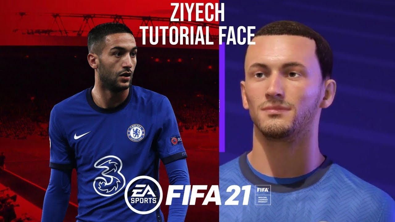 FIFA 21 HOW TO CREATE HAKIM ZIYECH FACE IN PRO CLUBS