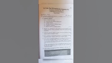 b.com 4th Sem questions paper corporate accounting kuk 2019