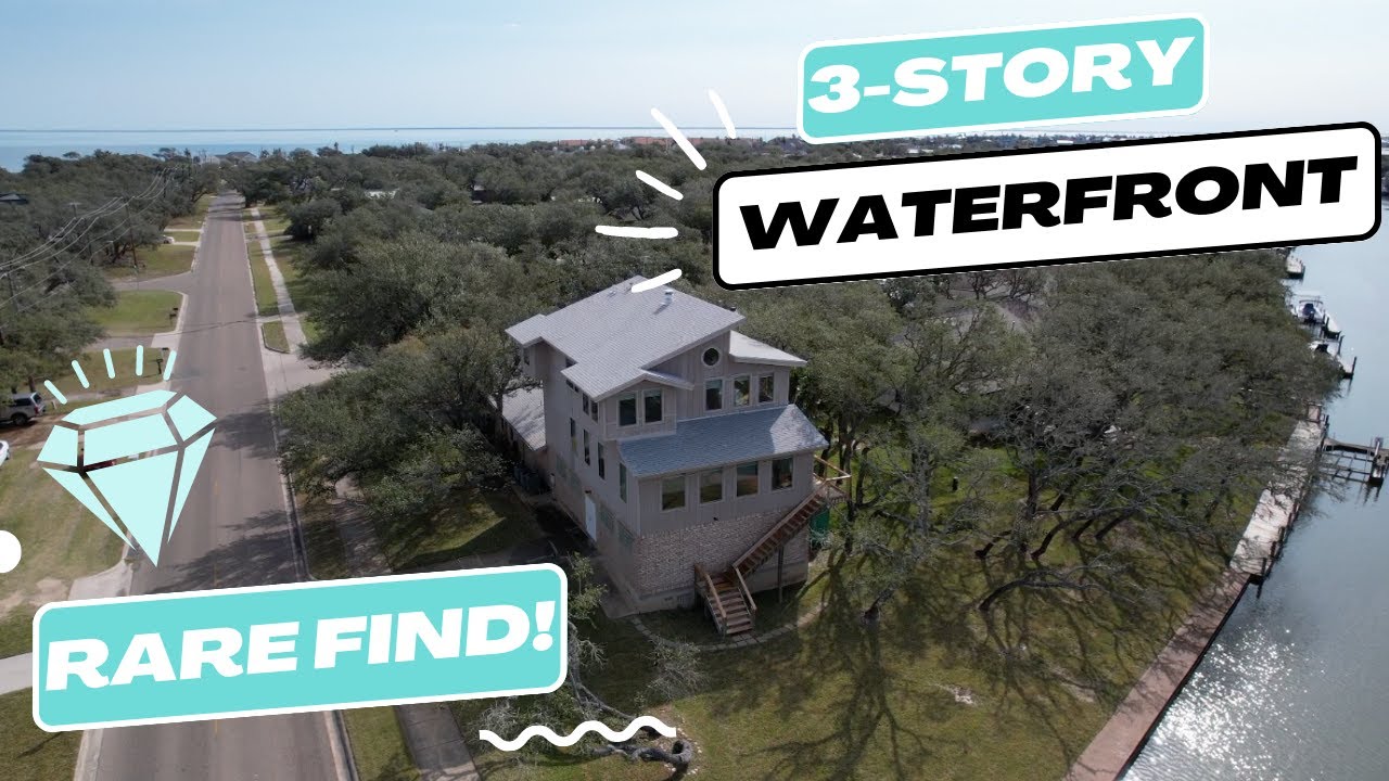 Ultimate Waterfront Oasis in Rockport Texas 3Story 5,600sqft GEM