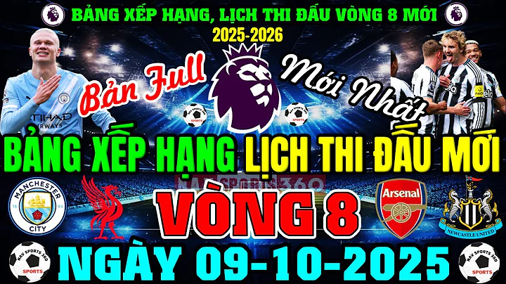 BẢNG XẾP HẠNG NGOẠI HẠNG ANH 2025/2026 MỚI NHẤT VÒNG 7 | ARS TOP 1, MC TOP 5 | NGÀY 9/10/2025 (FULL)