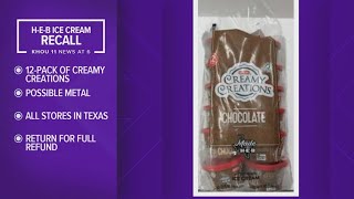 Recall issued for some flavors of H-E-B's 'Creamy Creations' 12-pack ice cream cups, company says