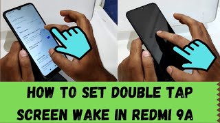 How to Enable Double Tab Screen wake in Redmi 9A | Double Tap screen on off Redmi 9A screenshot 4