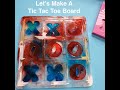 Resin Tic Tac Toe Board #resin #tictactoe #diy #alcoholinks