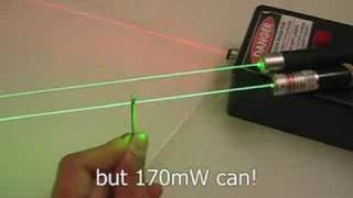 Green Lasers: 30Mw Vs. 170Mw