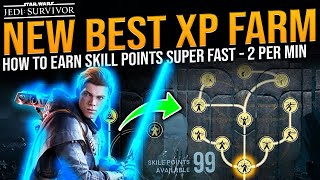 Star Wars Jedi Survivor New BEST XP FARM - 2 skill points PER MIN - Fast Level Up Skill Point Glitch