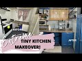 Kitchen Makeover: Extreme Small kitchen makeover| renter friendly