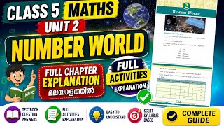 Class 5 Maths Unit 2 Number World Full Explanation മലയാളത്തിൽ Activities|Class 5 Maths Unit 2 Full