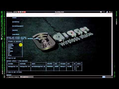 Kali Linux Tools - SQL Inlection with SQLSUS