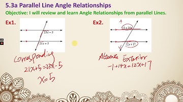 S2H-6.1(23-24)/5.3a Parallel Line Angle Relationships