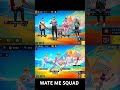 GIRLS SQUAD VS ME SQUAD 😂 ♥️Radha Teri chunri // #ffshorts #shortsfeed #freefiremax