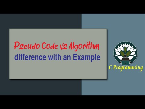 Video: Verschil Tussen Algoritme En Pseudocode