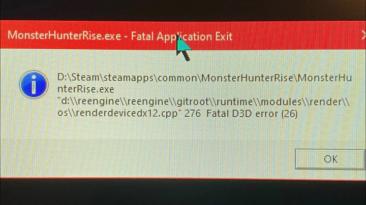 Monster Hunter Rise PC - Startup crash / Fatal D3D error (26) FIX! - DayDayNews