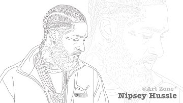 How to draw Nipsey Hussle 2021