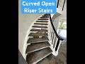 Curved Open Riser Stairs