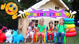 Five Kids Family Bilding Song + More Children Songs &amp; Nursery Rhymes With Chiki-Piki