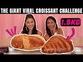 The giant viral croissant challenge ft leahshutkever