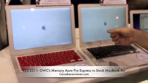 CES2011 OWC Mercury Pro Aura SSD demoed