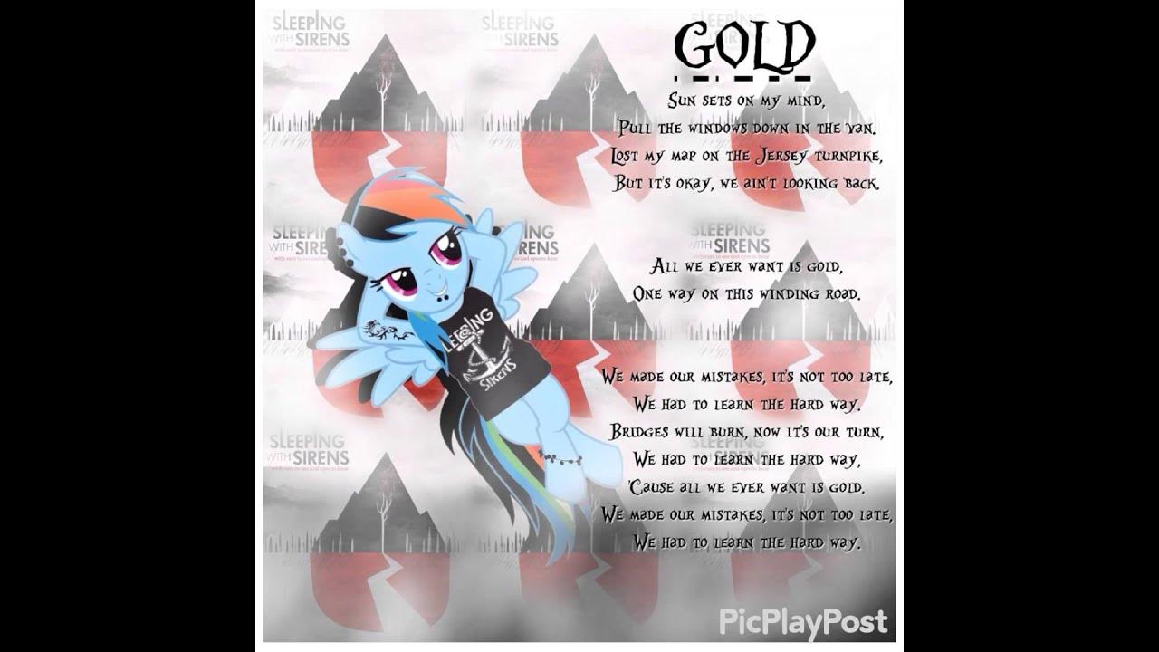 Gold Sleeping With Sirens YouTube