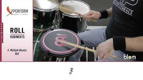 Drum Rudiments - Roll Rudiments - Multiple bounce roll