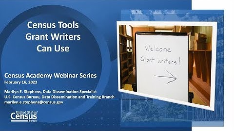 Census Tools Grant Writers Can Use