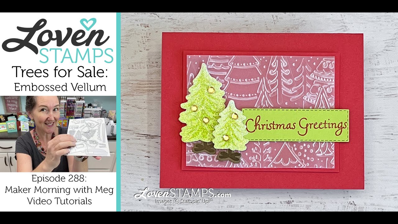 Embossed Whimsical Trees for Christmas in July: Trees for Sale and  display picture 1