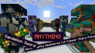 I added infinite crafting recipes into Minecraft screenshot 1